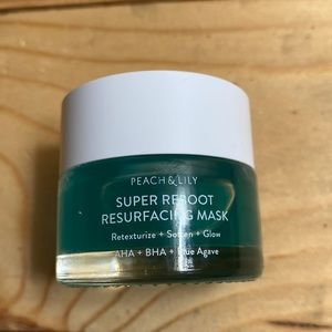 Peach and Lily Super Reboot Resurfacing Mask- Deluxe Travel -Facial Exfoliator